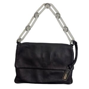 2010 Lambskin MK flap bag with lucite chains. Extremely rare in black